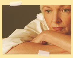 Image of pensive older woman